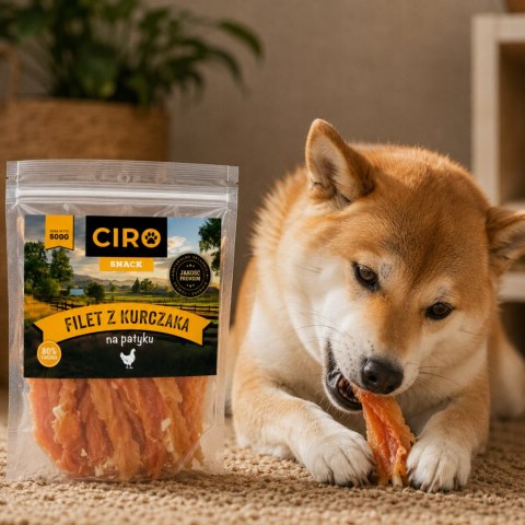 GRYZAK DLA PSA Ciro Filet z Kurczaka na Patyku 500 g Suszony Miękki