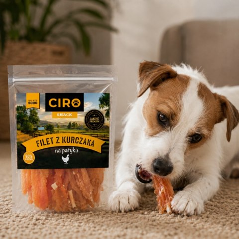 GRYZAK DLA PSA Ciro Filet z Kurczaka na Patyku 500 g Suszony Miękki