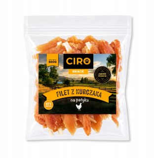 GRYZAK DLA PSA Ciro Filet z Kurczaka na Patyku 500 g Suszony Miękki