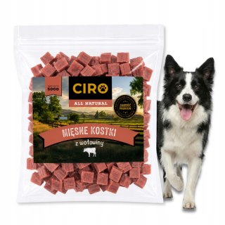 GRYZAKI DLA PSA Ciro Mięsne Kośki z Wołowiną 500 g Bezzbożowe