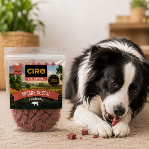 GRYZAKI DLA PSA Ciro Mięsne Kośki z Wołowiną 500 g Bezzbożowe