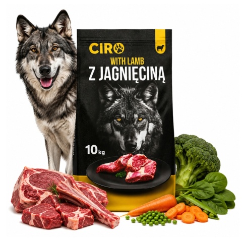 KARMA SUCHA DLA PSA JAGNIĘCINA LAMB ADULT OWCZAREK LABRADOR GOLDEN 10kg