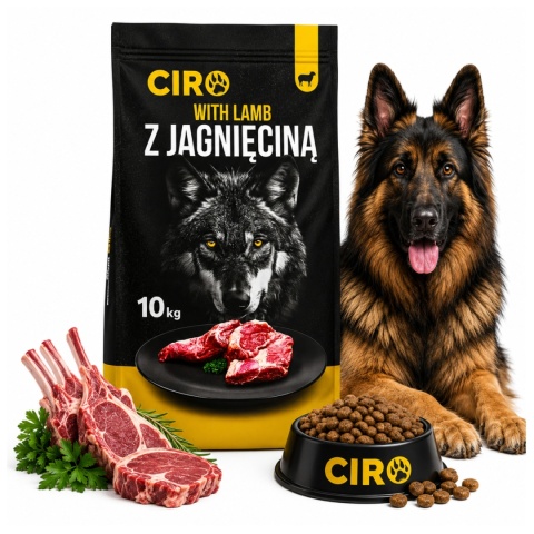 KARMA SUCHA DLA PSA JAGNIĘCINA LAMB ADULT OWCZAREK LABRADOR GOLDEN 10kg