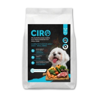 KARMA SUCHA DLA PSA WOŁOWINA WARZYWA BEEF MAŁE RASY DOROSŁE CIRO 5KG