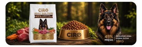 Karma sucha dla psa z JAGNIĘCINĄ CIRO 18 kg Adult Dog z Witaminami