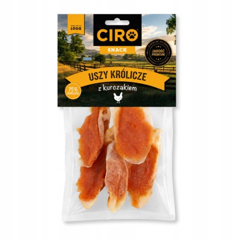 PRZYSMAK DLA PSA Ciro Uszy Królicze z Kurczakiem 100 g Naturalne