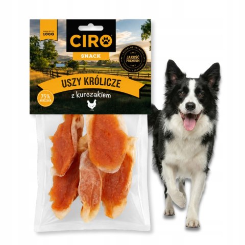 PRZYSMAK DLA PSA Ciro Uszy Królicze z Kurczakiem 100 g Naturalne