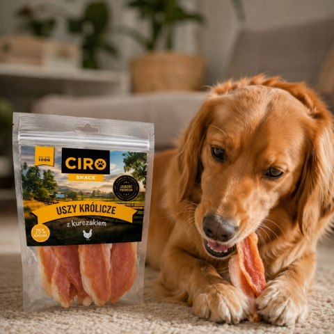 PRZYSMAK DLA PSA Ciro Uszy Królicze z Kurczakiem 100 g Naturalne