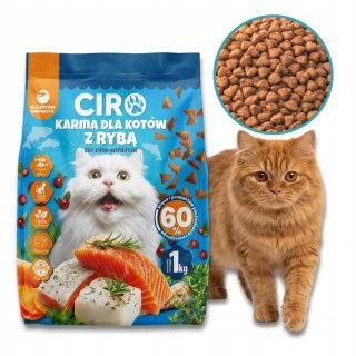 SUCHA KARMA DLA KOTA PO STERYLIZACJI Z RYBĄ 1KG ADULT DOROSŁE KOTY