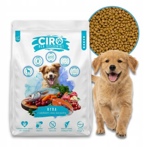 SUCHA KARMA DLA PSA Ciro dla szczeniąt Ryba 5 kg Bezzbożowa Hipoalergiczna