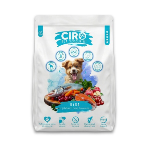 SUCHA KARMA DLA PSA Ciro dla szczeniąt Ryba 5 kg Bezzbożowa Hipoalergiczna
