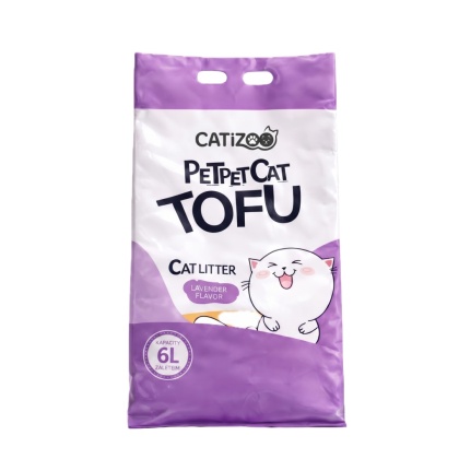 ŻWIREK TOFU DLA KOTA Catizoo Lawendowy Zbrylający 6 L 2.5 kg bezpyłowy