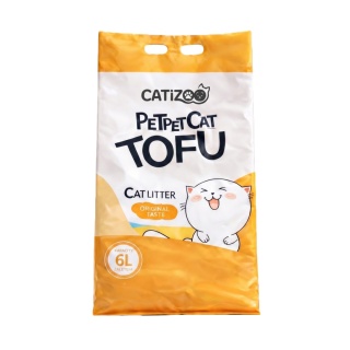 ŻWIREK TOFU DLA KOTA Catizoo Naturalny Zbrylający 6 L 2.5 kg bezpyłowy