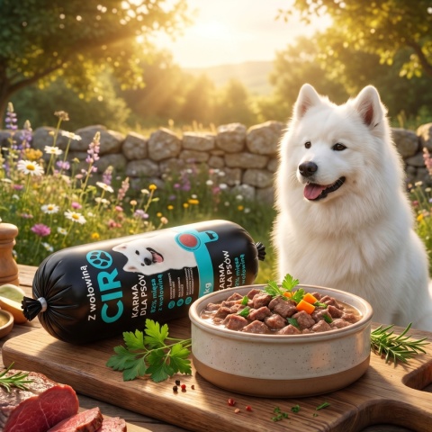 Baton dla psa z WOŁOWINĄ 1KG 82% mięsa