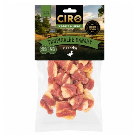 PRZYSMAK DLA PSA Ciro Tropikalne banany z kaczką 100g Bezzbożowe