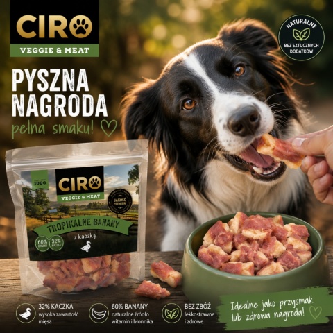 PRZYSMAK DLA PSA Ciro Tropikalne banany z kaczką 100g Bezzbożowe